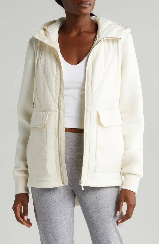 zella Hybrid Puffer Jacket in Ivory Egret Cover