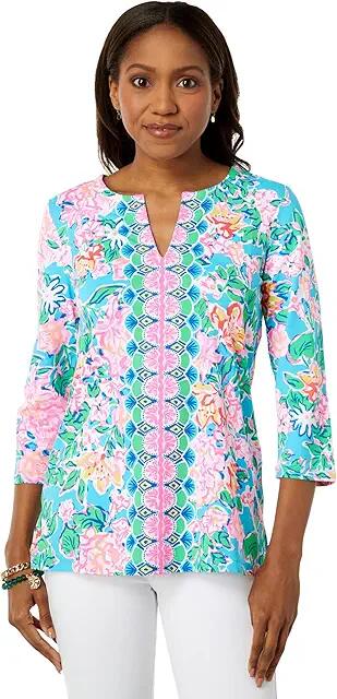 Lilly Pulitzer UPF 50+ Karina Tunic (Multi Rose To The Occasion Engineered Chilly Lilly) Women's Clothing Cover