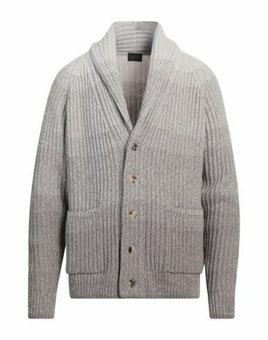 Brioni Man Cardigan Dove grey Cashmere, Virgin Wool Cover