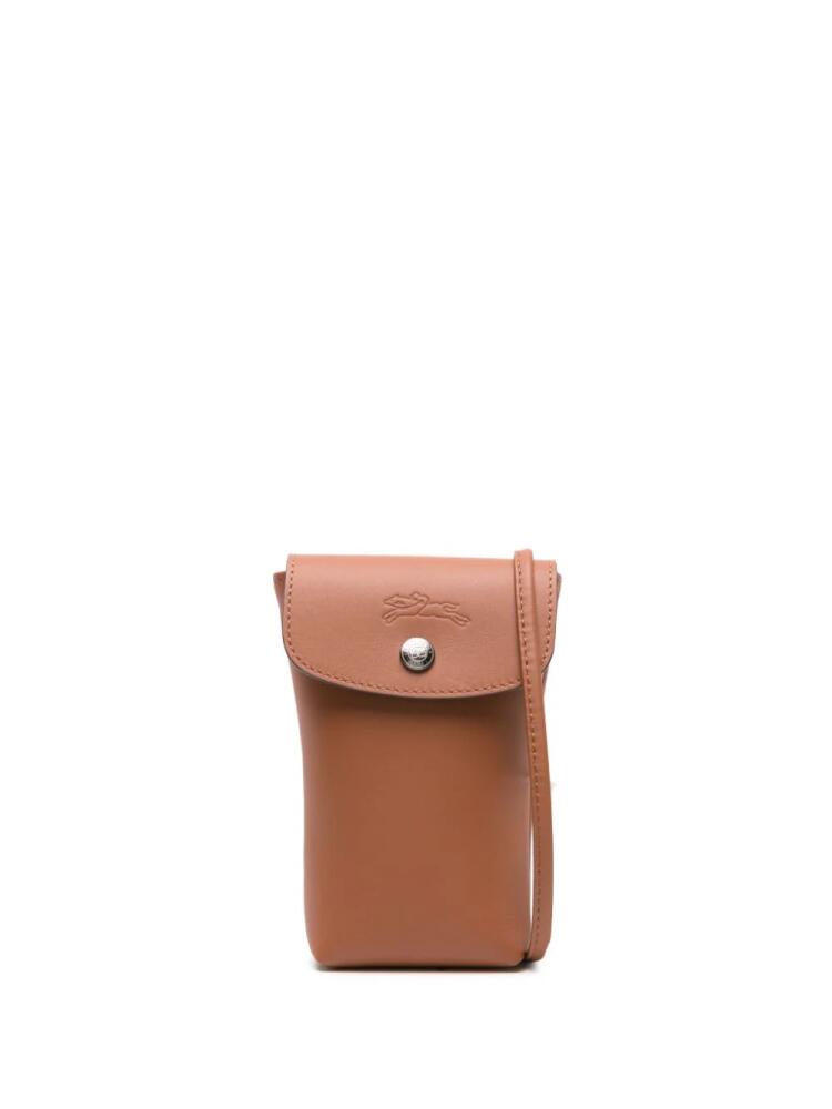 Longchamp Le Pliage Xtra leather phone case - Brown Cover