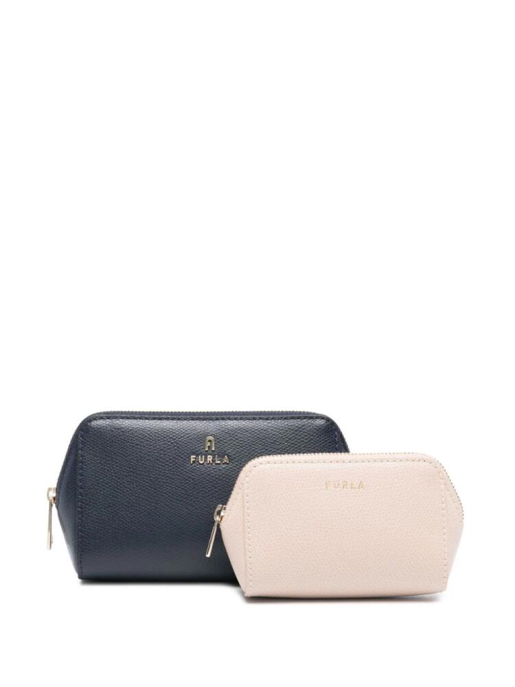 Furla Camelia cosmetic case set (set of two) - Blue Cover