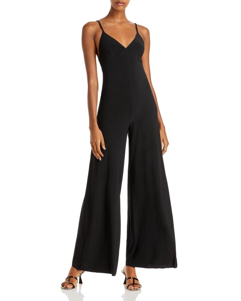 Norma Kamali Slip Wide Leg Jumpsuit Cover