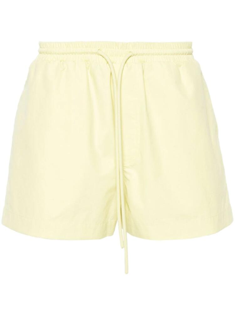 Nanushka elasticated-waist cotton shorts - Yellow Cover