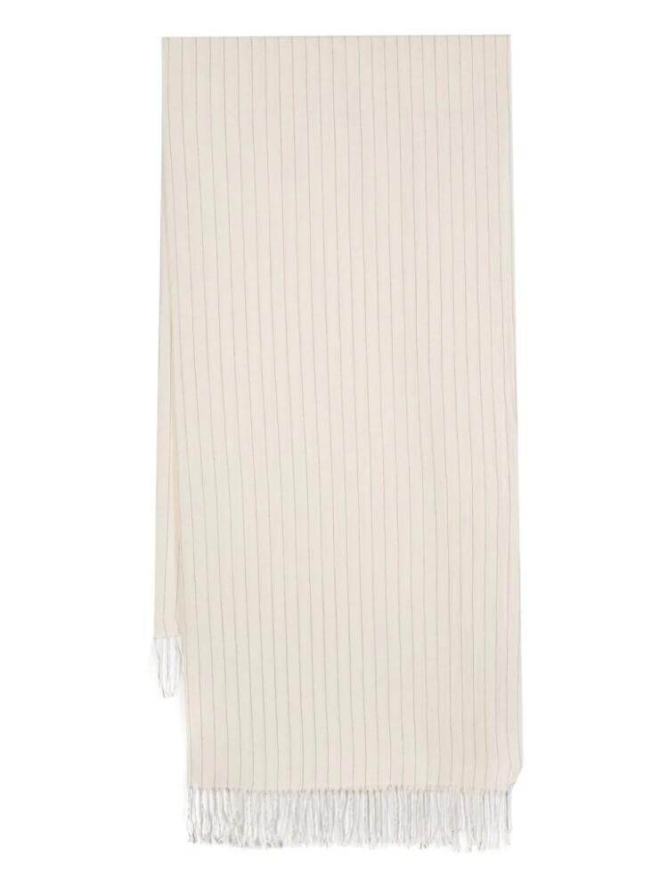 TOTEME pinstripe cotton sarong - Neutrals Cover