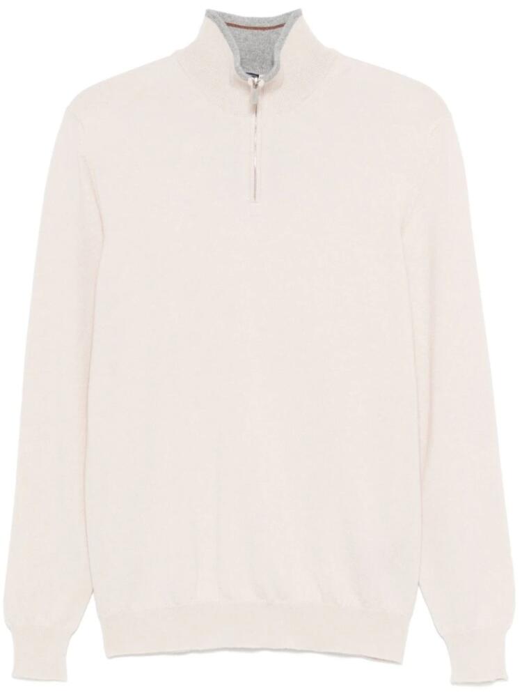 Fedeli cashmere sweater - Neutrals Cover