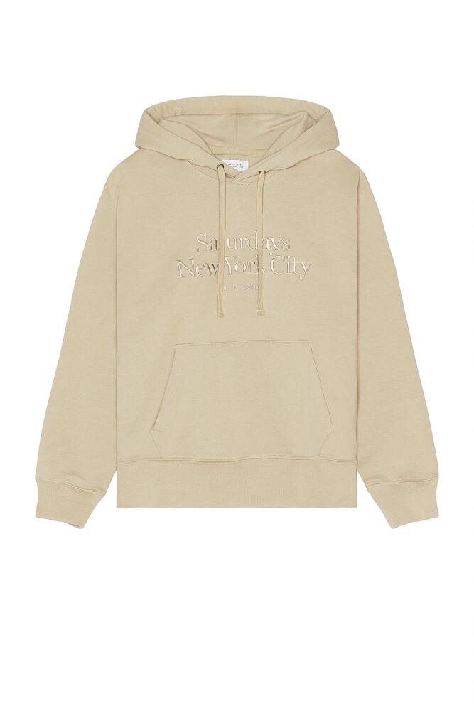 SATURDAYS NYC Ditch Miller Standard Hoodie in Brown Cover