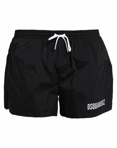 Dsquared2 Man Swim trunks Black Polyamide, Elastane Cover