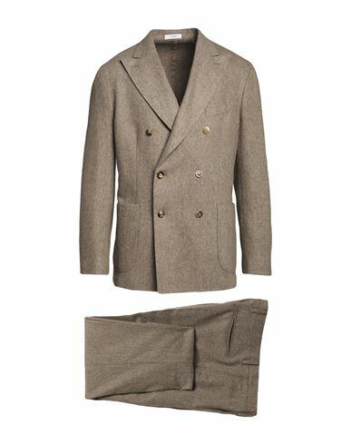 Boglioli Man Suit Sand Virgin Wool Cover