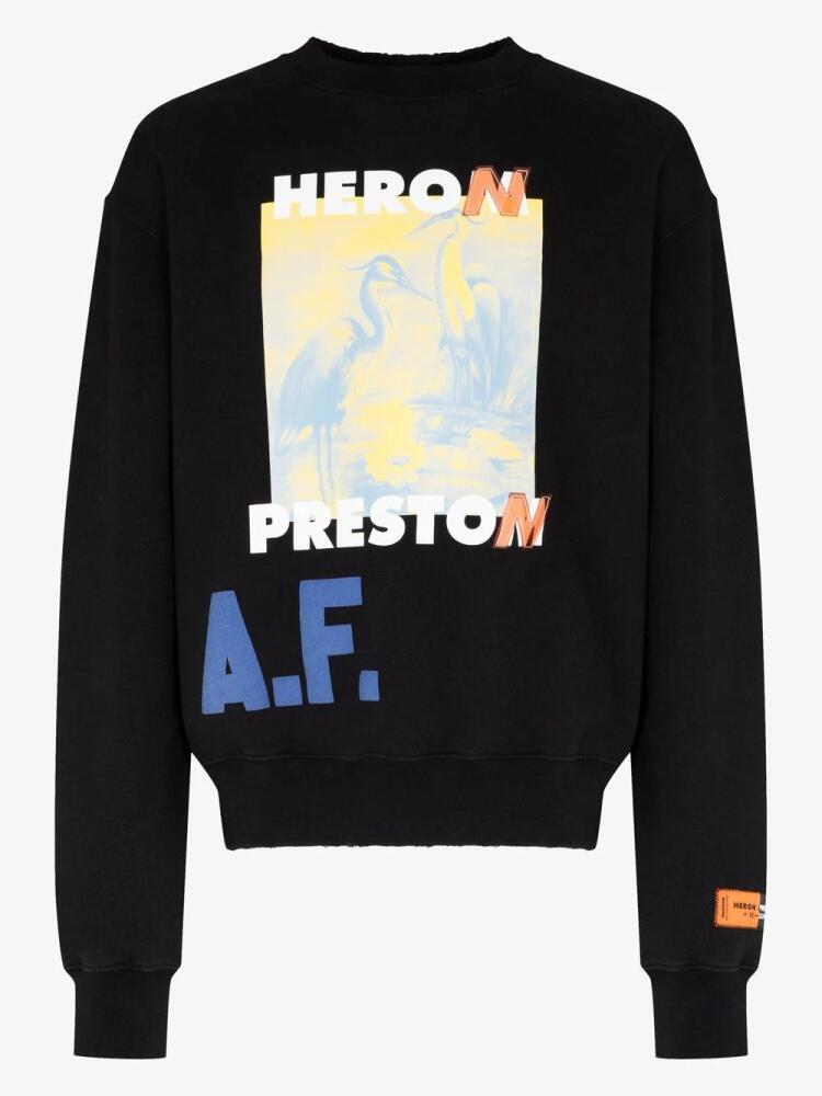 Heron Preston A.F. Authorized crew-neck sweatshirt - Black Cover