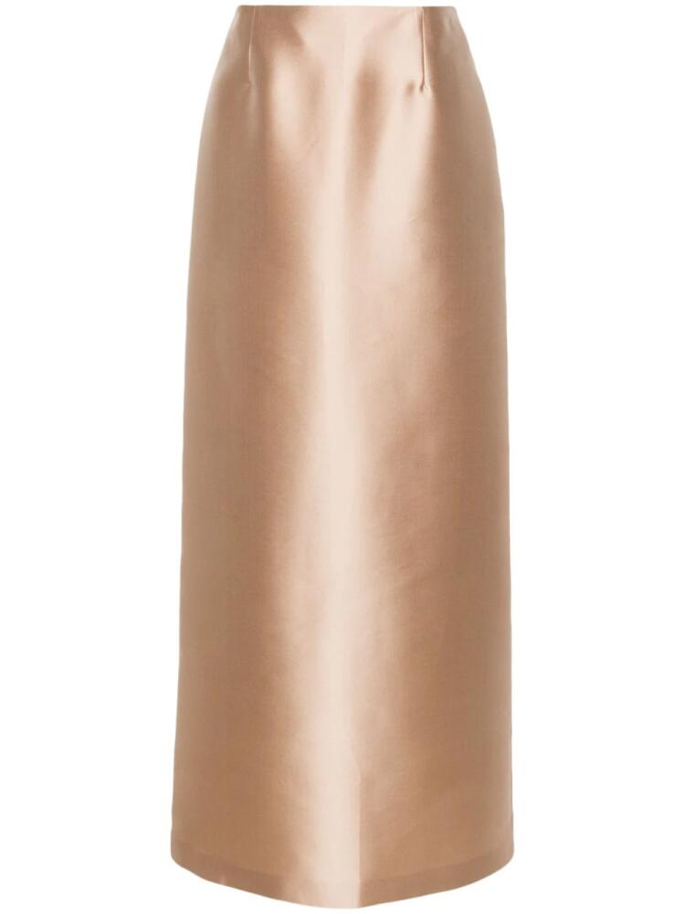 Alberta Ferretti mikado maxi skirt - Neutrals Cover