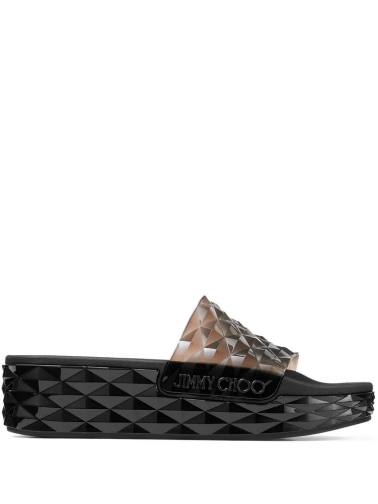 Jimmy Choo Diamond platform slides - Black Cover