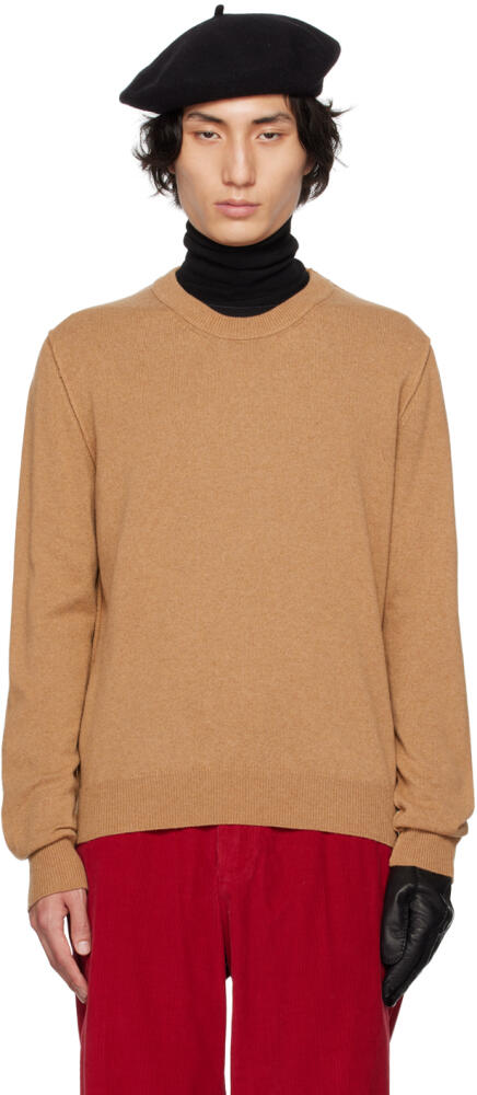 Maison Margiela Tan Crewneck Sweater Cover