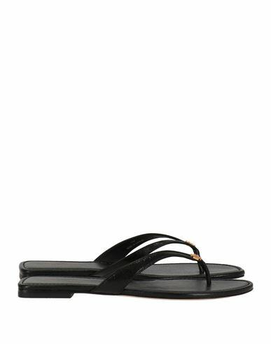 Tory Burch Woman Sandals Black Leather Cover