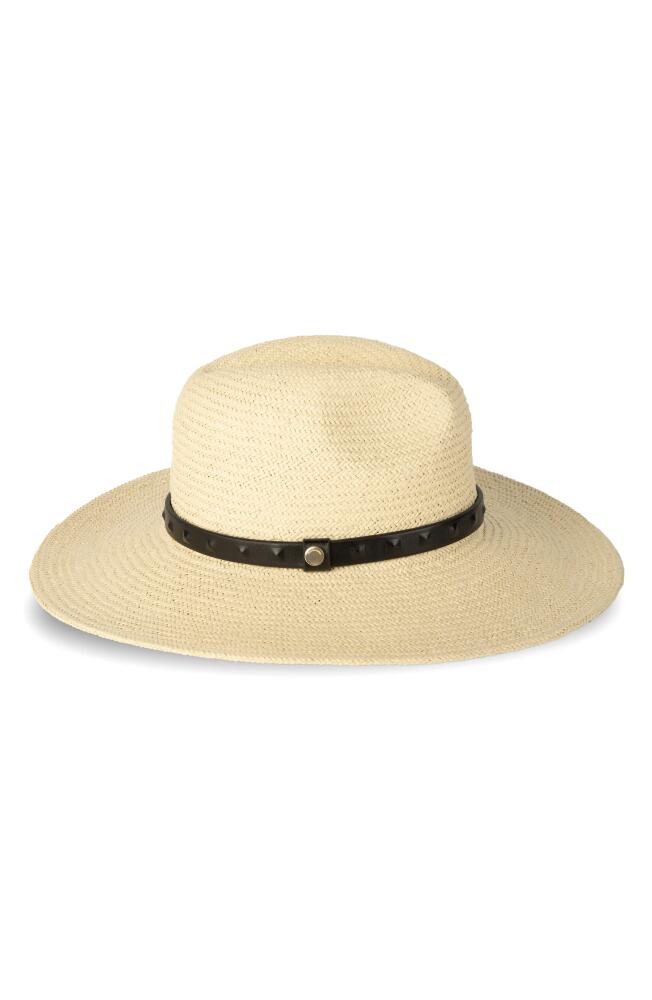 AllSaints Pyramid Stud Straw Hat in Natural Cover