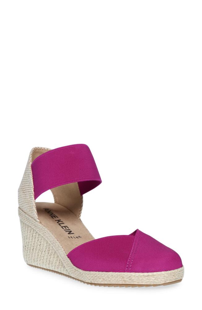 Anne Klein Zoey Wedge Sandal in Fushia Cover