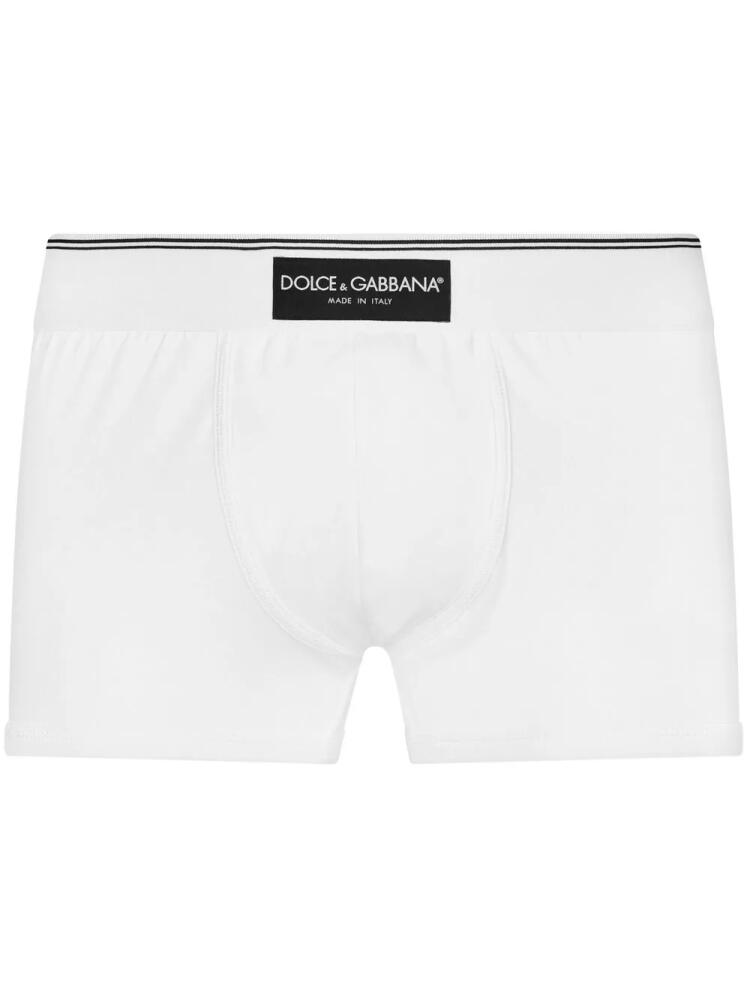 Dolce & Gabbana logo-patch boxer briefs - White Cover