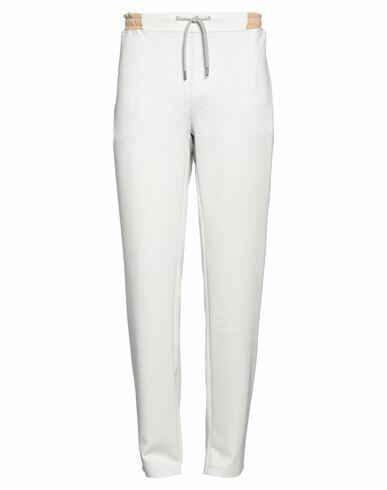 At. p.co Man Pants White Polyester, Viscose, Elastane Cover