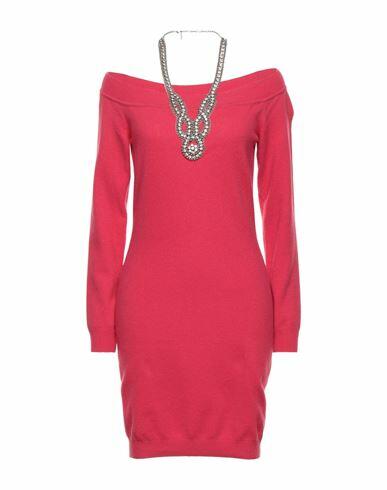 Moschino Woman Mini dress Coral Cashmere, Virgin Wool Cover