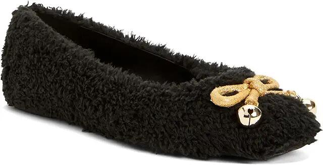 Katy Perry The Evie Christmas Flat (Black/Gold) Women's Flat Shoes Cover