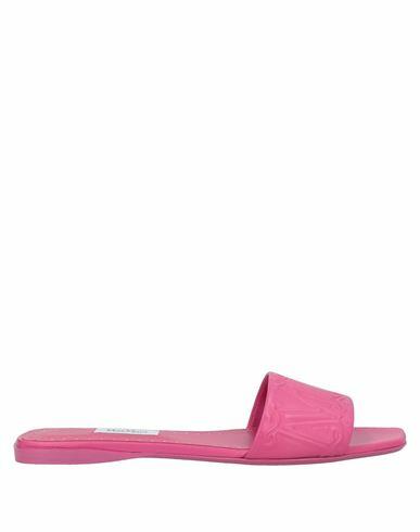 Max Mara Woman Sandals Fuchsia Soft Leather Cover