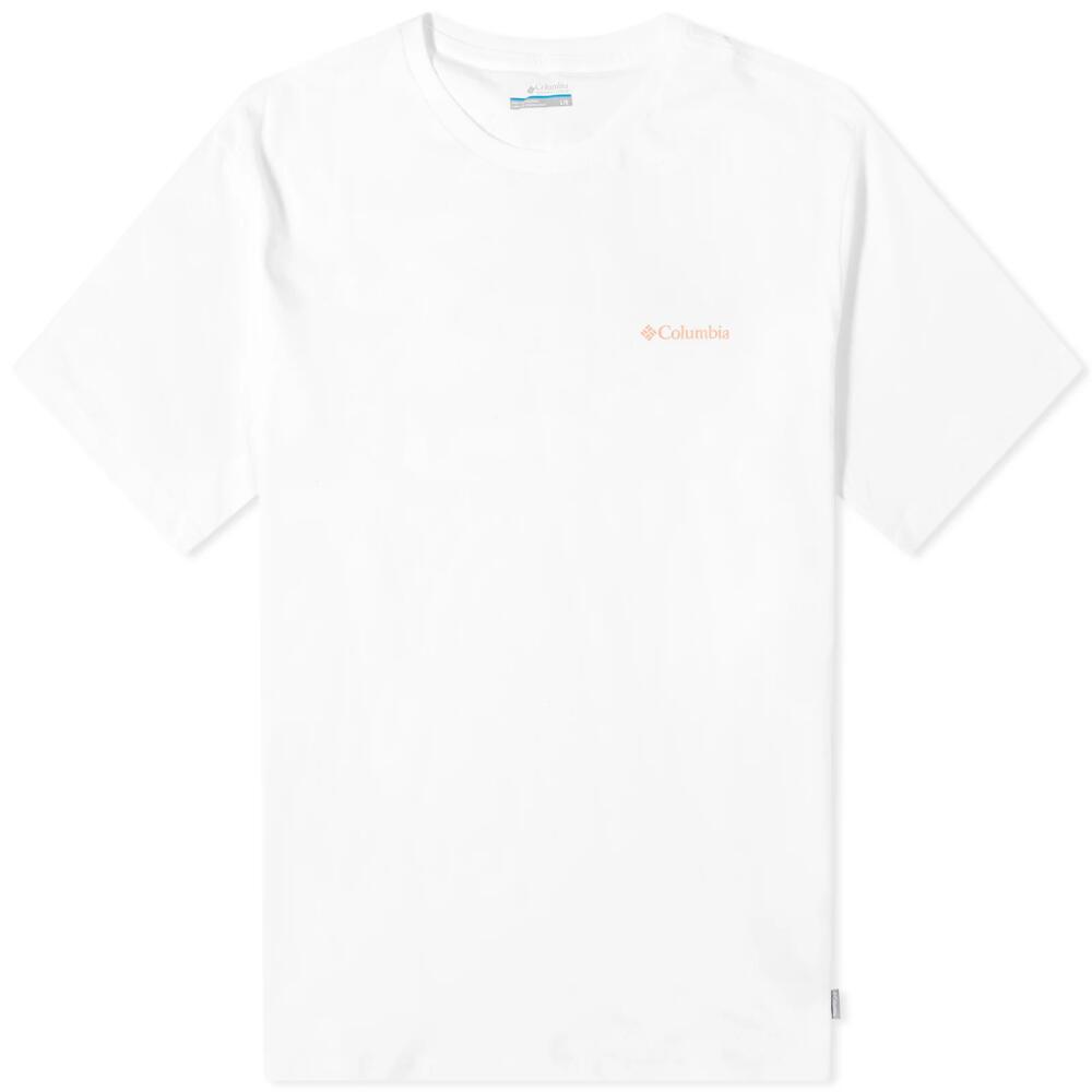 Columbia Men's Explorers Canyon™ Tribe Back Print T-Shirt in White Cover