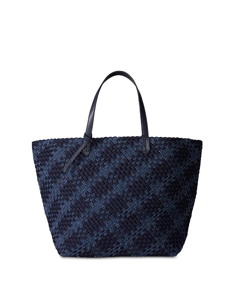 Naghedi Jetsetter Denim Style Woven Tote - Exclusive Cover