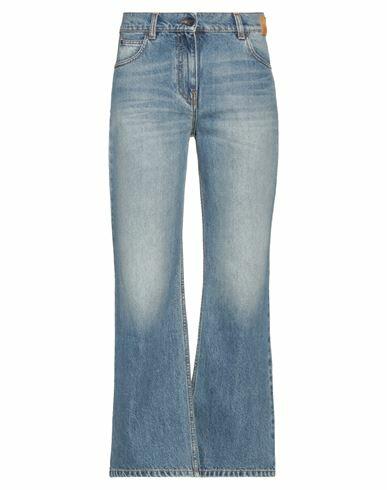 Palm Angels Woman Jeans Blue Cotton Cover