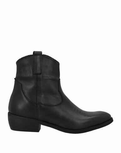 Divine Follie Woman Ankle boots Black Leather Cover