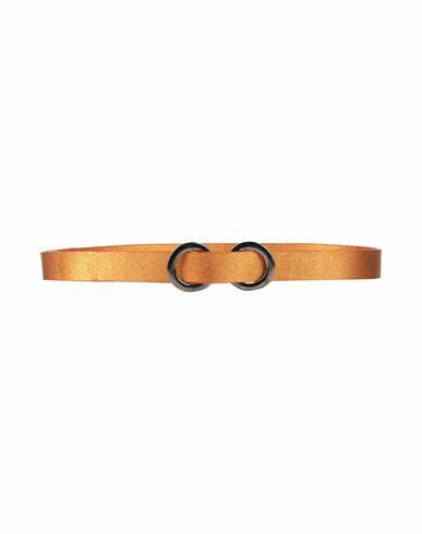 Eleventy Woman Belt Orange Leather Cover