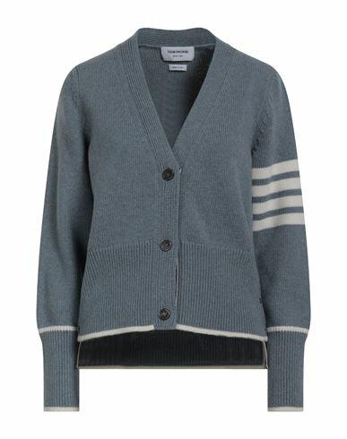 Thom Browne Woman Cardigan Light blue Virgin Wool Cover