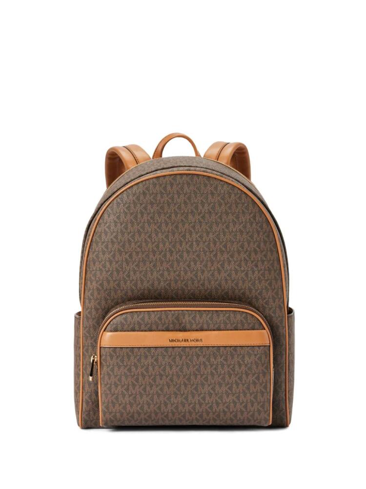 Michael Kors large monogram-canvas backpack - Brown Cover