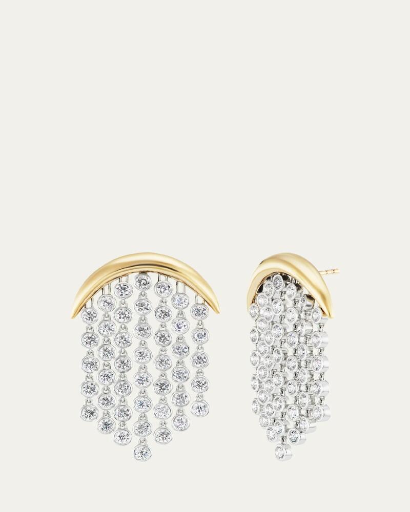 Emily P. Wheeler 18K Gold Fringe Diamond Earrings Cover