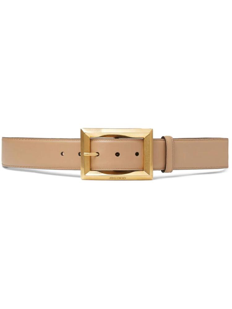 Jimmy Choo Arlie leather belt - Neutrals Cover