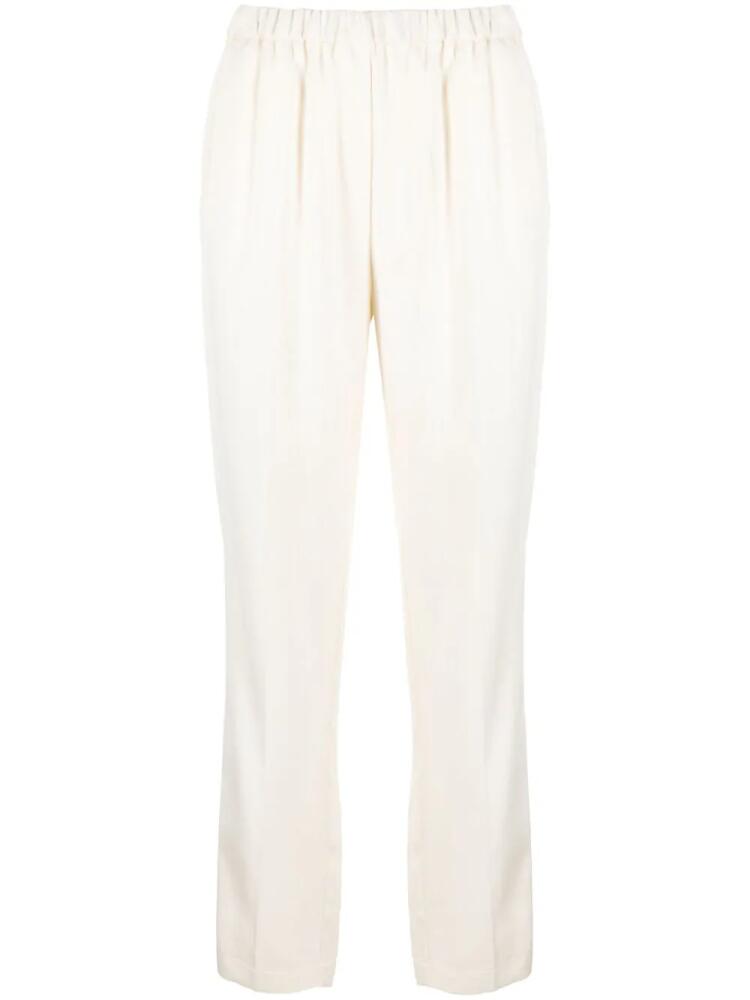 Forte Forte elasticated high-waisted trousers - Neutrals Cover