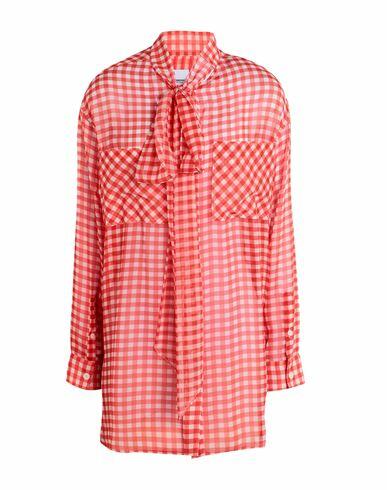 Burberry Woman Shirt Coral Silk Cover