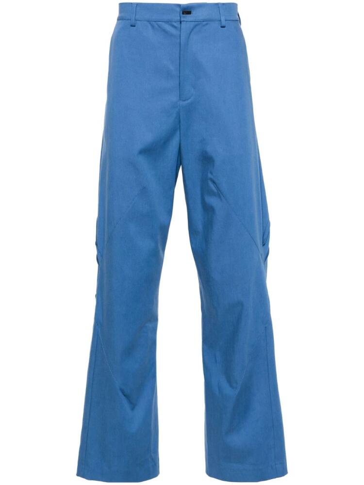 Kiko Kostadinov Melsas darted trousers - Blue Cover