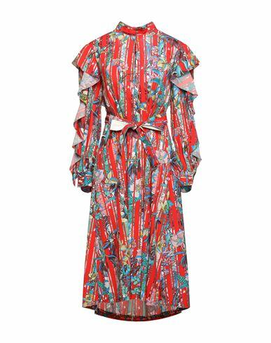 Golden Goose Woman Midi dress Red Polyester Cover