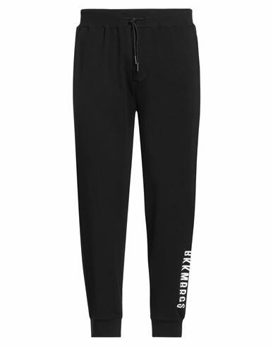 Bikkembergs Man Pants Black Cotton, Elastane Cover