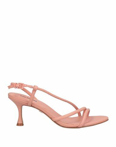 Lola Cruz Woman Sandals Pink Leather Cover