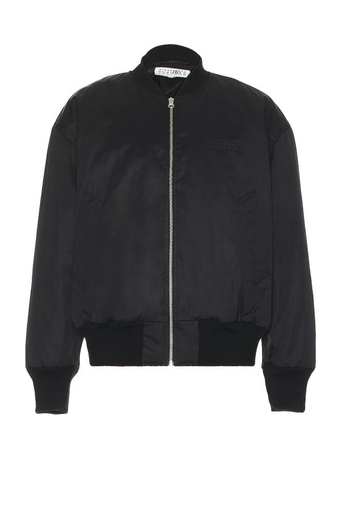 MM6 Maison Margiela Bomber Jacket in Black Cover