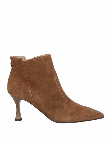 Nero Giardini Woman Ankle boots Camel Leather Cover