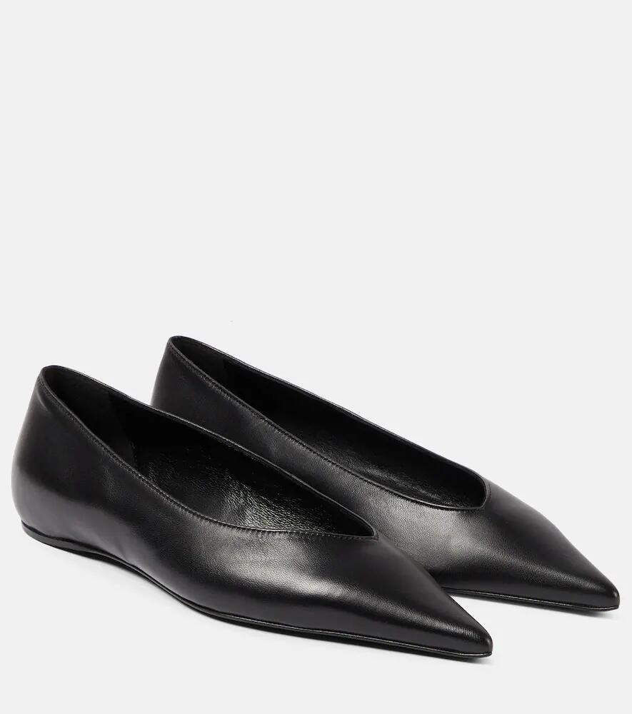 Toteme The Asymmetric leather ballet flats Cover