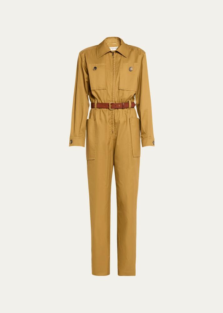 Saint Laurent Cargo Pocket Zip Front Jumpsuit Cover