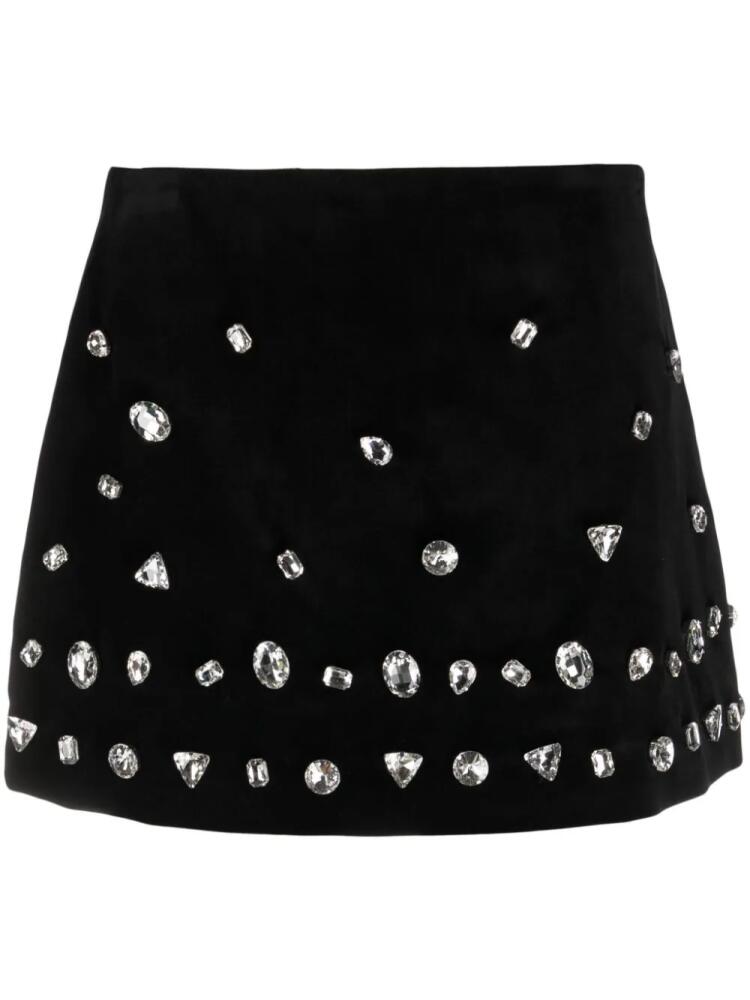 Vivetta crystal-embellished high-waist miniskirt - Black Cover