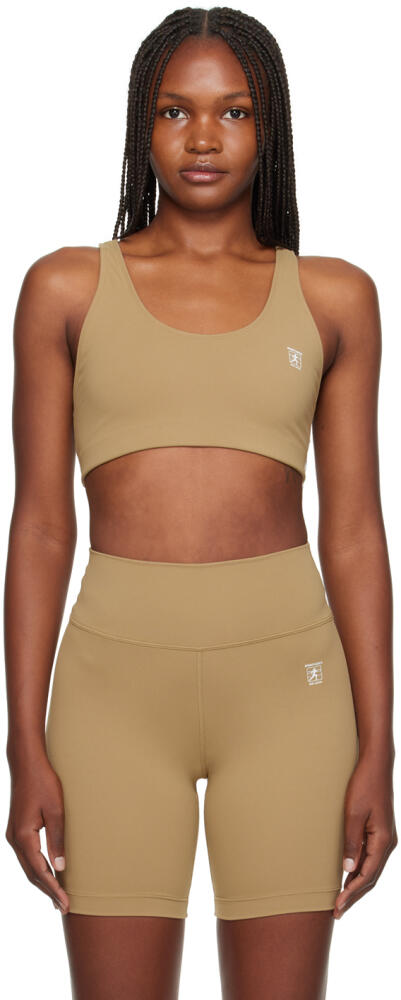 Sporty & Rich Brown Runner Sport Bra Cover