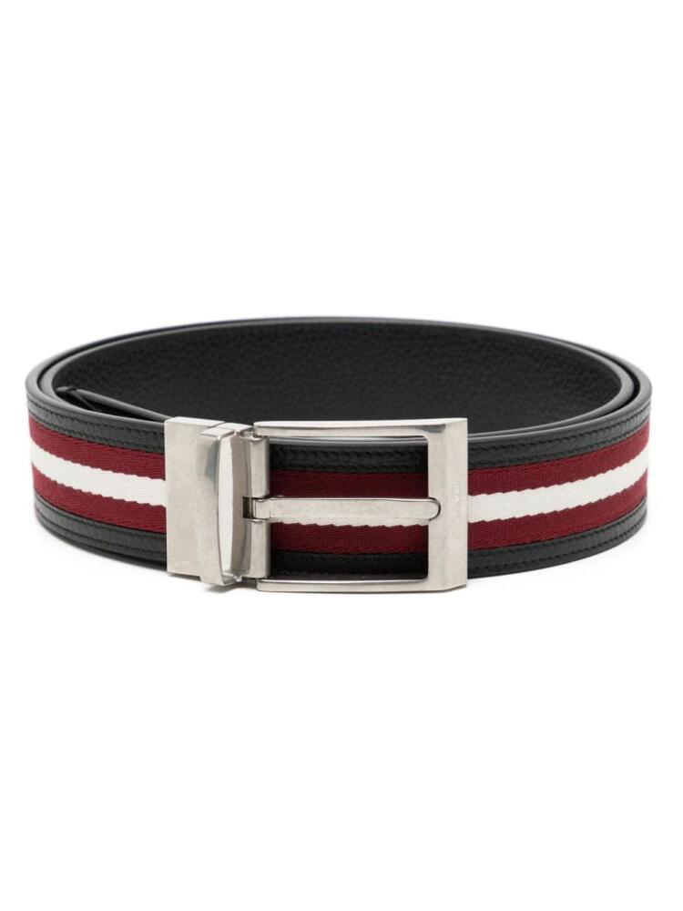 Bally striped leather belt - Black Cover