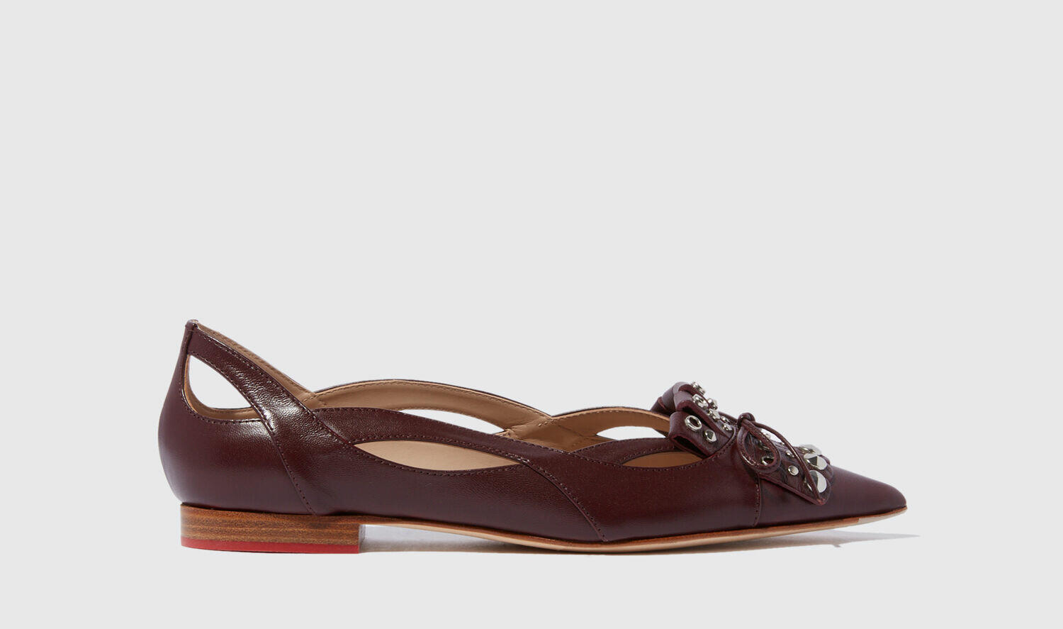 Scarosso Loafers & Flats Cherry Calf Leather Cover