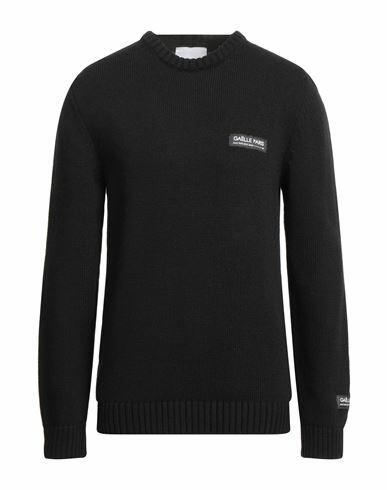 Gaëlle Paris Man Sweater Black Acrylic, Polyester Cover