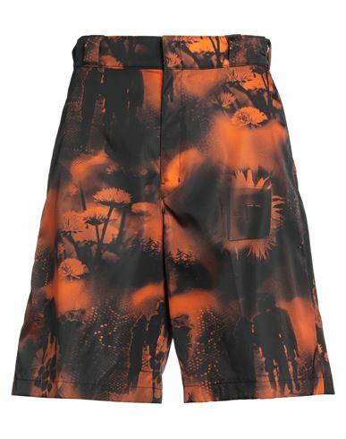 Prada Man Shorts & Bermuda Shorts Orange Recycled polyamide Cover