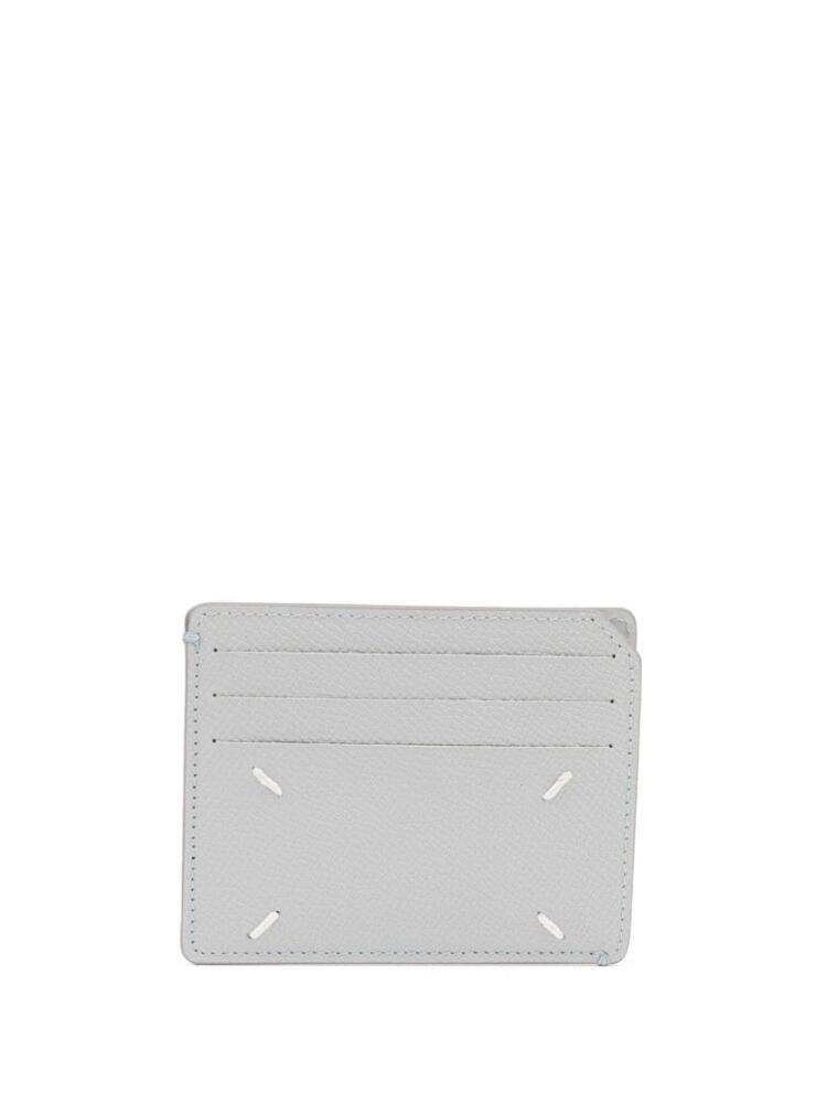 Maison Margiela four-stitch leather cardholder - Grey Cover